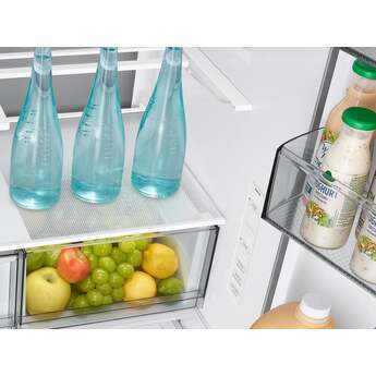 Samsung 36 Inch Freestanding 3-Door French Door Refrigerator with 29 cu. ft. Total Capacity, Power Cool & Power Freeze, Three Ice Types, Sphere Ice, AI Precise Cooling, Wi-Fi, ADA Compliant, and Energy Star Rated: Fingerprint Resistant Matte Black Steel — thumbnail 18
