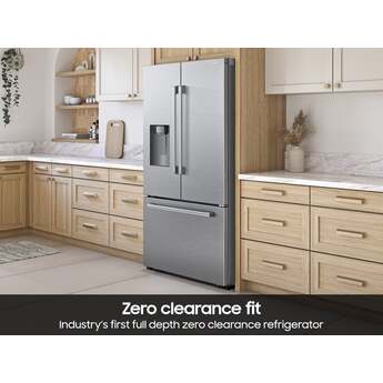Samsung 36 Inch Freestanding 3-Door French Door Refrigerator with 29 cu. ft. Total Capacity, Power Cool & Power Freeze, Three Ice Types, Sphere Ice, AI Precise Cooling, Wi-Fi, ADA Compliant, and Energy Star Rated: Fingerprint Resistant Stainless Steel — thumbnail 10