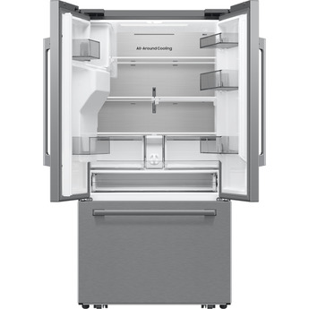 Samsung 36 Inch Freestanding 3-Door French Door Refrigerator with 29 cu. ft. Total Capacity, Power Cool & Power Freeze, Three Ice Types, Sphere Ice, AI Precise Cooling, Wi-Fi, ADA Compliant, and Energy Star Rated: Fingerprint Resistant Stainless Steel — thumbnail 13