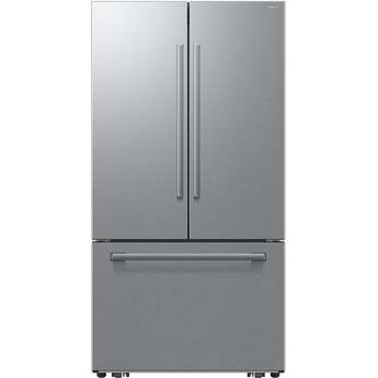 Samsung 36 Inch Freestanding 3-Door French Door Refrigerator with 30 cu. ft. Total Capacity, Power Cool & Power Freeze, In-Door Tall Water Dispenser, AI Precise Cooling, Wi-Fi, ADA Compliant, and Energy Star Rated: Fingerprint Resistant Stainless Steel