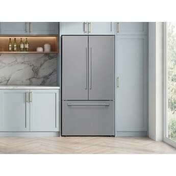 Samsung 36 Inch Freestanding 3-Door French Door Refrigerator with 30 cu. ft. Total Capacity, Power Cool & Power Freeze, In-Door Tall Water Dispenser, AI Precise Cooling, Wi-Fi, ADA Compliant, and Energy Star Rated: Fingerprint Resistant Stainless Steel — thumbnail 3