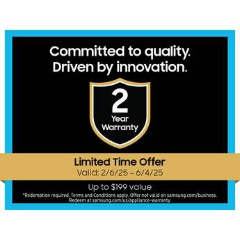 Samsung 36 Inch Smart Counter-Depth 4-Door French Door Refrigerator with 22.5 cu. ft. Capacity, Beverage Center™, FlexZone™ Drawer, Family Hub™+, Wi-Fi Enabled, Dual Ice Maker, Door Alarm, Auto Open Door, Slide-In Shelf, and ENERGY STAR® (Samsung Panels Required): White — thumbnail 2