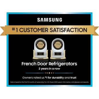 Samsung 36 Inch 22 Cu. Ft. 4-Door French Door Refrigerator With Dual Ice Maker, Sphere Ice, Auto Open Door, Food Showcase Door, Autofill Water Pitcher And Energy Star Rated: White Glass — thumbnail 4