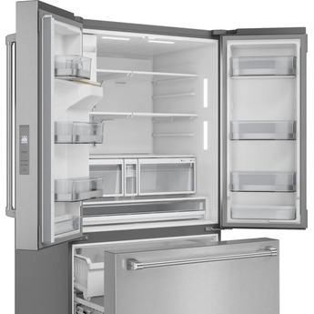 Thor 36 Inch 28.9 Cu. Ft. Capacity French Door Refrigerator With External Dispenser And Dual Ice Maker: Stainless Steel — thumbnail 16
