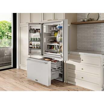 Thor 36 Inch 28.9 Cu. Ft. Capacity French Door Refrigerator With External Dispenser And Dual Ice Maker: Stainless Steel — thumbnail 9