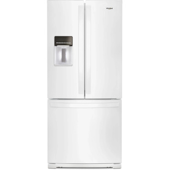Whirlpool 30" 19.7 cu. ft. White French Door Refrigerator with Water Dispenser - Energy Star