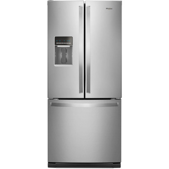 Whirlpool 30" 19.7 cu. ft. Fingerprint Resistant Stainless Steel French Door Refrigerator with Water Dispenser - Energy Star