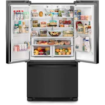 Whirlpool 36 Inch, 20 Cu. Ft., Counter-Depth, French Door Bottom Mount Refrigerator: Black — thumbnail 15