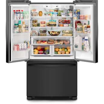 Whirlpool 36 Inch, 20 Cu. Ft., Counter-Depth, French Door Bottom Mount Refrigerator: Black — thumbnail 18