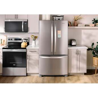 Whirlpool 36 Inch, 20 Cu. Ft., Counter-Depth, French Door Bottom Mount Refrigerator: Black Stainless Steel — thumbnail 13