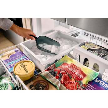 Whirlpool 36 Inch, 20 Cu. Ft., Counter-Depth, French Door Bottom Mount Refrigerator: Black Stainless Steel — thumbnail 34