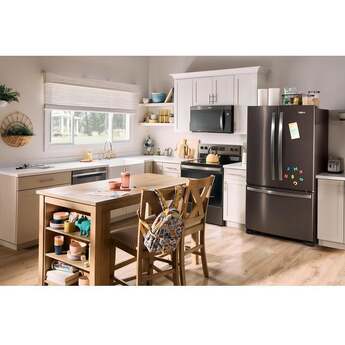 Whirlpool 36 Inch, 20 Cu. Ft., Counter-Depth, French Door Bottom Mount Refrigerator: Black Stainless Steel — thumbnail 37