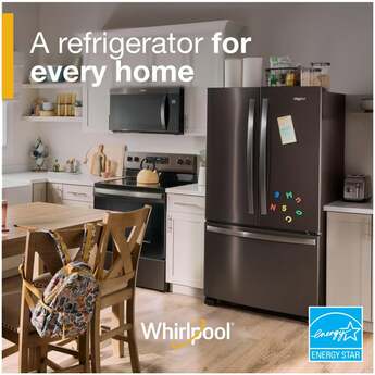 Whirlpool 36 Inch, 20 Cu. Ft., Counter-Depth, French Door Bottom Mount Refrigerator: Black Stainless Steel — thumbnail 40