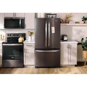 Whirlpool 36 Inch, 20 Cu. Ft., Counter-Depth, French Door Bottom Mount Refrigerator: Black Stainless Steel — thumbnail 44