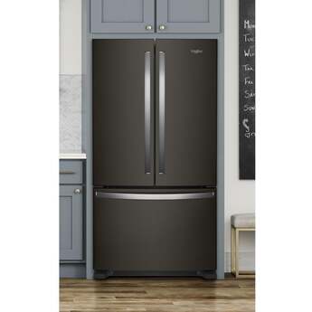 Whirlpool 36 Inch, 20 Cu. Ft., Counter-Depth, French Door Bottom Mount Refrigerator: Black Stainless Steel — thumbnail 9