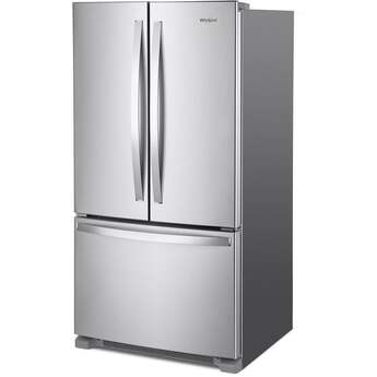 Whirlpool 36 Inch, 20 Cu. Ft., Counter-Depth, French Door Bottom Mount Refrigerator: Stainless Steel — thumbnail 4