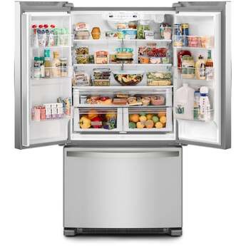 Whirlpool 36 Inch, 20 Cu. Ft., Counter-Depth, French Door Bottom Mount Refrigerator: Stainless Steel — thumbnail 6