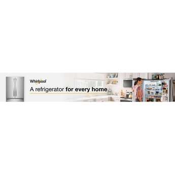Whirlpool 36 Inch, 20 Cu. Ft., Counter-Depth, French Door Bottom Mount Refrigerator: Stainless Steel — thumbnail 7