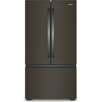 Whirlpool 36" French Door Refrigerator: Fingerprint-Resistant Black Stainless Steel