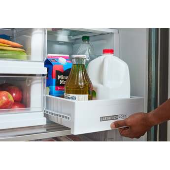 Whirlpool 36" French Door Refrigerator: Fingerprint-Resistant Black Stainless Steel — thumbnail 3