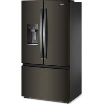Whirlpool 36" French Door Refrigerator: Fingerprint-Resistant Black Stainless Steel — thumbnail 4