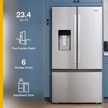 Whirlpool 36" French Door Refrigerator: White — thumbnail 8