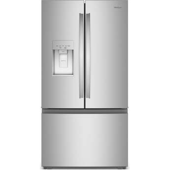 Whirlpool 36-Inch 23.4 Cu. Ft. Capacity Counter Depth French Door Refrigerator With In-Door Nugget Ice Maker: Fingerprint-Resistant Stainless Steel