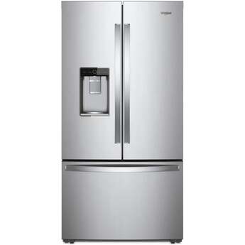 Whirlpool 36-inch Wide Counter Depth French Door Refrigerator: Fingerprint-Resistant Stainless Steel