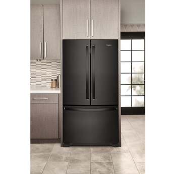 Whirlpool 36 Inch, 25.2 Cu. Ft., Full-Depth, French Door Bottom Mount Refrigerator: Black — thumbnail 13
