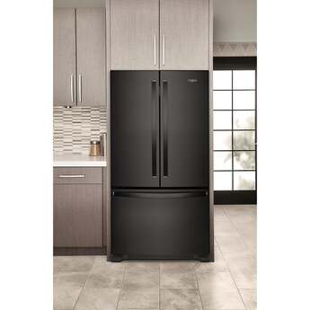 Whirlpool 36 Inch, 25.2 Cu. Ft., Full-Depth, French Door Bottom Mount Refrigerator: Black — thumbnail 22