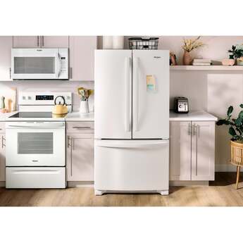 Whirlpool 36 Inch, 25.2 Cu. Ft., Full-Depth, French Door Bottom Mount Refrigerator: White — thumbnail 14