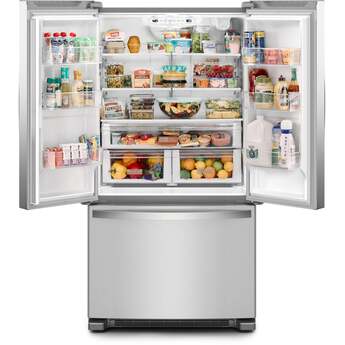 Whirlpool 36 Inch, 25.2 Cu. Ft., Full-Depth, French Door Bottom Mount Refrigerator: Stainless Steel — thumbnail 11