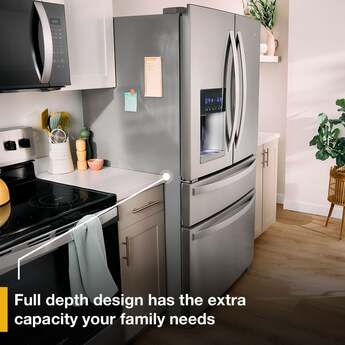 Whirlpool 36 Inch, 25.2 Cu. Ft., Full-Depth, French Door Bottom Mount Refrigerator: Stainless Steel — thumbnail 18