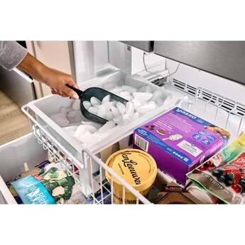 Whirlpool 36 Inch, 25.2 Cu. Ft., Full-Depth, French Door Bottom Mount Refrigerator: Stainless Steel — thumbnail 6