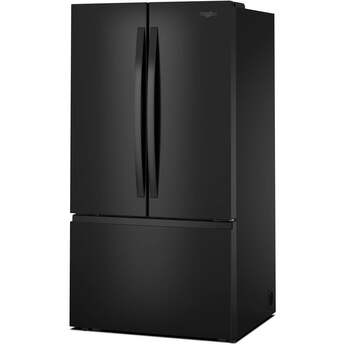 Whirlpool 36 Inch Freestanding French Door Bottom Mount Refrigerator with 31 cu. ft. Total Capacity, Adjustable Glass Shelves, Sabbath Mode, and Energy Star® Qualified: Black — thumbnail 28