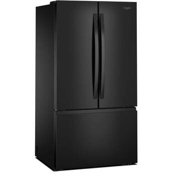 Whirlpool 36 Inch Freestanding French Door Bottom Mount Refrigerator with 31 cu. ft. Total Capacity, Adjustable Glass Shelves, Sabbath Mode, and Energy Star® Qualified: Black — thumbnail 30