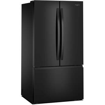 Whirlpool 36 Inch Freestanding French Door Bottom Mount Refrigerator with 31 cu. ft. Total Capacity, Adjustable Glass Shelves, Sabbath Mode, and Energy Star® Qualified: Black — thumbnail 47