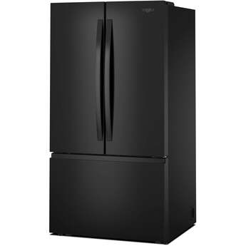 Whirlpool 36 Inch Freestanding French Door Bottom Mount Refrigerator with 31 cu. ft. Total Capacity, Adjustable Glass Shelves, Sabbath Mode, and Energy Star® Qualified: Black — thumbnail 48