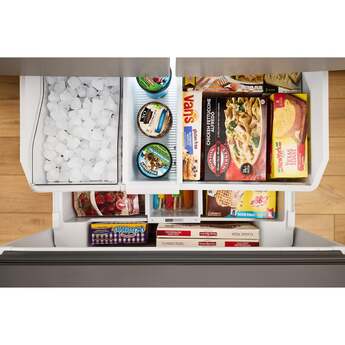 Whirlpool 36 Inch Freestanding French Door Bottom Mount Refrigerator with 31 cu. ft. Total Capacity, Adjustable Glass Shelves, Sabbath Mode, and Energy Star® Qualified: White — thumbnail 16