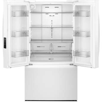 Whirlpool 36 Inch Freestanding French Door Bottom Mount Refrigerator with 31 cu. ft. Total Capacity, Adjustable Glass Shelves, Sabbath Mode, and Energy Star® Qualified: White — thumbnail 24