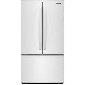 Whirlpool 36 Inch Freestanding French Door Bottom Mount Refrigerator with 31 cu. ft. Total Capacity, Adjustable Glass Shelves, Sabbath Mode, and Energy Star® Qualified: White — thumbnail 38