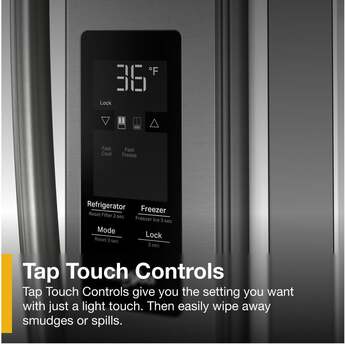 Whirlpool 36 Inch Freestanding French Door Bottom Mount Refrigerator with 31 cu. ft. Total Capacity, Adjustable Glass Shelves, Sabbath Mode, and Energy Star® Qualified: Fingerprint-Resistant Stainless Steel — thumbnail 12