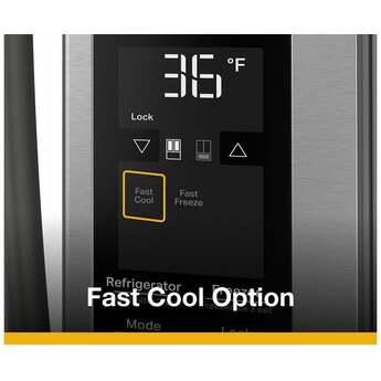 Whirlpool 36 Inch Freestanding French Door Bottom Mount Refrigerator with 31 cu. ft. Total Capacity, Adjustable Glass Shelves, Sabbath Mode, and Energy Star® Qualified: Fingerprint-Resistant Stainless Steel — thumbnail 18