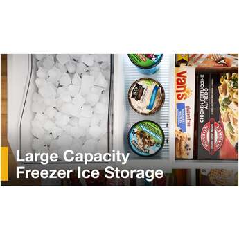 Whirlpool 36 Inch Freestanding French Door Bottom Mount Refrigerator with 31 cu. ft. Total Capacity, Adjustable Glass Shelves, Sabbath Mode, and Energy Star® Qualified: Fingerprint-Resistant Stainless Steel — thumbnail 3