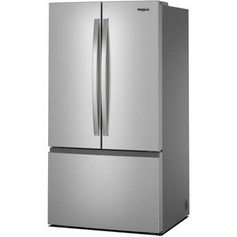 Whirlpool 36 Inch Freestanding French Door Bottom Mount Refrigerator with 31 cu. ft. Total Capacity, Adjustable Glass Shelves, Sabbath Mode, and Energy Star® Qualified: Fingerprint-Resistant Stainless Steel — thumbnail 31