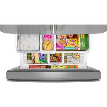 Whirlpool 36 Inch Freestanding French Door Bottom Mount Refrigerator with 31 cu. ft. Total Capacity, Adjustable Glass Shelves, Sabbath Mode, and Energy Star® Qualified: Fingerprint-Resistant Stainless Steel — thumbnail 8
