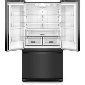 Whirlpool 36 Inch, 25.2 Cu. Ft., Full-Depth, French Door Bottom Mount Refrigerator: Black — thumbnail 17