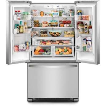 Whirlpool 36 Inch, 25.2 Cu. Ft., Full-Depth, French Door Bottom Mount Refrigerator: Black — thumbnail 18