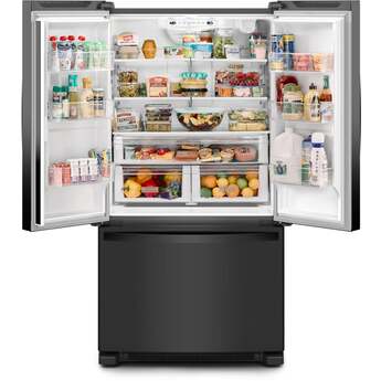 Whirlpool 36 Inch, 25.2 Cu. Ft., Full-Depth, French Door Bottom Mount Refrigerator: Black — thumbnail 29