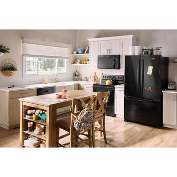 Whirlpool 36 Inch, 25.2 Cu. Ft., Full-Depth, French Door Bottom Mount Refrigerator: Black — thumbnail 38